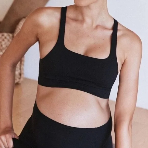 NWT Free People Movement x Hatch Never Better Black Adjustable Straps sports bra - Picture 2 of 7